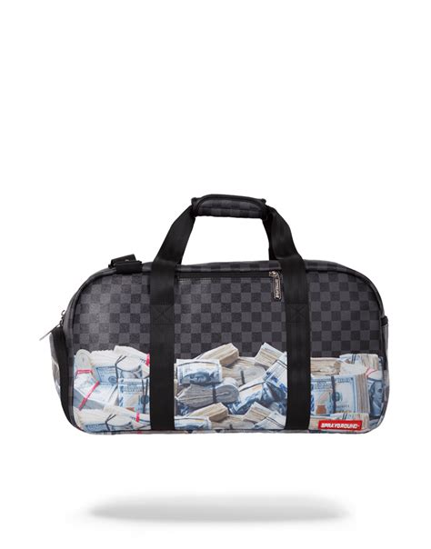 sprayground duffle bag near me.